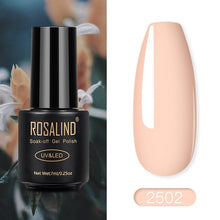 Load image into Gallery viewer, ROSALIND Nail Polish Red Nude Series Polish All For Manicure Nails Art Semi Permanent Gel UV LED Soff Off Hybrid Varnishes
