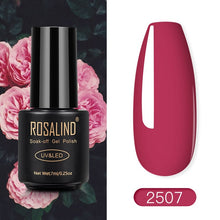 Load image into Gallery viewer, ROSALIND Nail Polish Red Nude Series Polish All For Manicure Nails Art Semi Permanent Gel UV LED Soff Off Hybrid Varnishes
