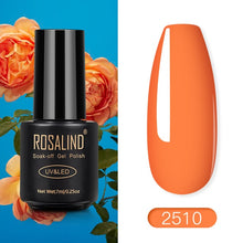 Load image into Gallery viewer, ROSALIND Nail Polish Red Nude Series Polish All For Manicure Nails Art Semi Permanent Gel UV LED Soff Off Hybrid Varnishes
