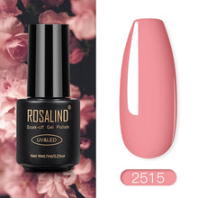 Load image into Gallery viewer, ROSALIND Nail Polish Red Nude Series Polish All For Manicure Nails Art Semi Permanent Gel UV LED Soff Off Hybrid Varnishes
