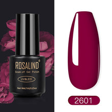 Load image into Gallery viewer, ROSALIND Nail Polish Red Nude Series Polish All For Manicure Nails Art Semi Permanent Gel UV LED Soff Off Hybrid Varnishes
