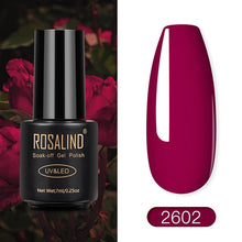 Load image into Gallery viewer, ROSALIND Nail Polish Red Nude Series Polish All For Manicure Nails Art Semi Permanent Gel UV LED Soff Off Hybrid Varnishes
