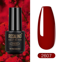 Load image into Gallery viewer, ROSALIND Nail Polish Red Nude Series Polish All For Manicure Nails Art Semi Permanent Gel UV LED Soff Off Hybrid Varnishes
