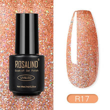 Load image into Gallery viewer, ROSALIND Nail Polish Red Nude Series Polish All For Manicure Nails Art Semi Permanent Gel UV LED Soff Off Hybrid Varnishes
