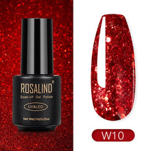 Load image into Gallery viewer, ROSALIND Nail Polish Red Nude Series Polish All For Manicure Nails Art Semi Permanent Gel UV LED Soff Off Hybrid Varnishes
