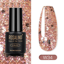 Load image into Gallery viewer, ROSALIND Nail Polish Red Nude Series Polish All For Manicure Nails Art Semi Permanent Gel UV LED Soff Off Hybrid Varnishes
