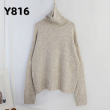 Load image into Gallery viewer, Aachoae Women Knitted Turtleneck Cashmere Sweater
