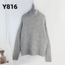 Load image into Gallery viewer, Aachoae Women Knitted Turtleneck Cashmere Sweater
