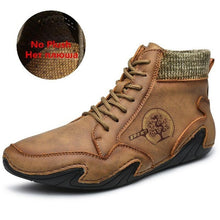 Load image into Gallery viewer, Men Winter Boots Leather Outdoor Light Ankle Antislip

