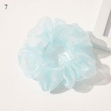 Load image into Gallery viewer, Sweet Embroidery Flowers Mesh Scrunchies Women
