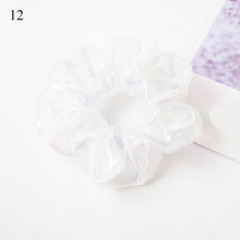 Load image into Gallery viewer, Sweet Embroidery Flowers Mesh Scrunchies Women
