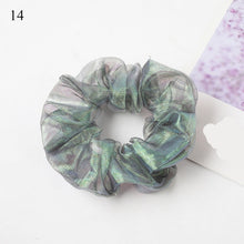 Load image into Gallery viewer, Sweet Embroidery Flowers Mesh Scrunchies Women
