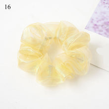 Load image into Gallery viewer, Sweet Embroidery Flowers Mesh Scrunchies Women
