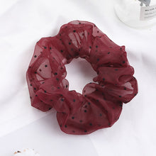 Load image into Gallery viewer, Sweet Embroidery Flowers Mesh Scrunchies Women
