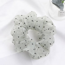 Load image into Gallery viewer, Sweet Embroidery Flowers Mesh Scrunchies Women
