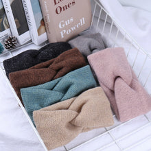 Load image into Gallery viewer, Women Solid Knitting Cross Knot Headbands
