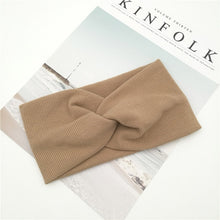 Load image into Gallery viewer, Women Solid Knitting Cross Knot Headbands
