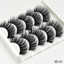 Load image into Gallery viewer, SEXYSHEEP 5Pairs 3D Mink Hair False Eyelashes Natural/Thick Long Eye Lashes Wispy Makeup Beauty Extension Tools
