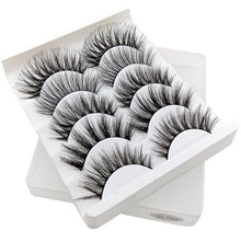 Load image into Gallery viewer, SEXYSHEEP 5Pairs 3D Mink Hair False Eyelashes Natural/Thick Long Eye Lashes Wispy Makeup Beauty Extension Tools
