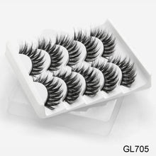Load image into Gallery viewer, SEXYSHEEP 5Pairs 3D Mink Hair False Eyelashes Natural/Thick Long Eye Lashes Wispy Makeup Beauty Extension Tools
