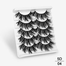 Load image into Gallery viewer, SEXYSHEEP 5Pairs 3D Mink Hair False Eyelashes Natural/Thick Long Eye Lashes Wispy Makeup Beauty Extension Tools
