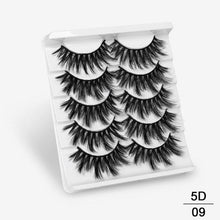Load image into Gallery viewer, SEXYSHEEP 5Pairs 3D Mink Hair False Eyelashes Natural/Thick Long Eye Lashes Wispy Makeup Beauty Extension Tools
