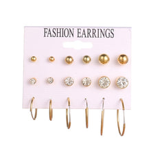 Load image into Gallery viewer, EN 12 Pairs Flower Women'S Earrings Set
