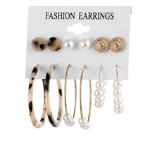 Load image into Gallery viewer, EN 12 Pairs Flower Women'S Earrings Set
