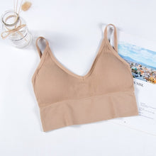Load image into Gallery viewer, Women Tank Crop Top Seamless Sexy Lingerie With Removable Padded Camisole
