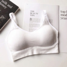 Load image into Gallery viewer, Women Tank Crop Top Seamless Sexy Lingerie With Removable Padded Camisole
