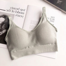 Load image into Gallery viewer, Women Tank Crop Top Seamless Sexy Lingerie With Removable Padded Camisole
