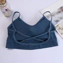Load image into Gallery viewer, Women Tank Crop Top Seamless Sexy Lingerie With Removable Padded Camisole
