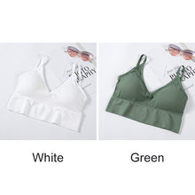 Load image into Gallery viewer, Women Tank Crop Top Seamless Sexy Lingerie With Removable Padded Camisole
