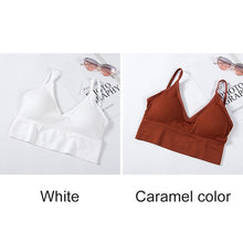 Load image into Gallery viewer, Women Tank Crop Top Seamless Sexy Lingerie With Removable Padded Camisole
