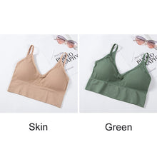 Load image into Gallery viewer, Women Tank Crop Top Seamless Sexy Lingerie With Removable Padded Camisole

