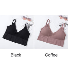 Load image into Gallery viewer, Women Tank Crop Top Seamless Sexy Lingerie With Removable Padded Camisole
