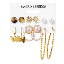 Load image into Gallery viewer, FNIO Women's Earrings Set Pearl Earrings For Women
