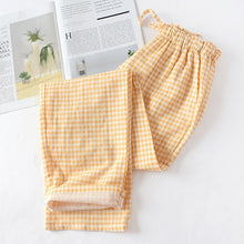 Load image into Gallery viewer, Spring and Summer Home Pants Cotton Double Gauze Pajamas
