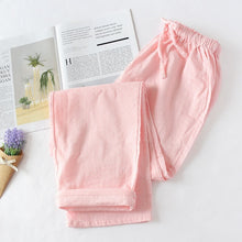 Load image into Gallery viewer, Spring and Summer Home Pants Cotton Double Gauze Pajamas
