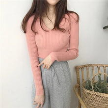 Load image into Gallery viewer, BEFORW Women Sweaters Tops Thick Slim Pullover
