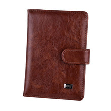 Load image into Gallery viewer, Travel Hasp Passport Holder Cover Leather Wallet Women Men Passports For Document Pouch Cards Case обложка на паспорт
