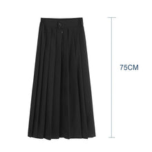 Load image into Gallery viewer, Elastic Waist Japanese Student Girls School Uniform Solid Color Suit Pleated Skirt
