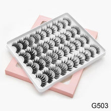 Load image into Gallery viewer, SEXYSHEEP 16/20 pairs 3D Mink Lashes Natural False Eyelashes Dramatic Volume Fake Lashes Makeup Eyelash Extension Silk Eyelashes
