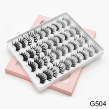 Load image into Gallery viewer, SEXYSHEEP 16/20 pairs 3D Mink Lashes Natural False Eyelashes Dramatic Volume Fake Lashes Makeup Eyelash Extension Silk Eyelashes
