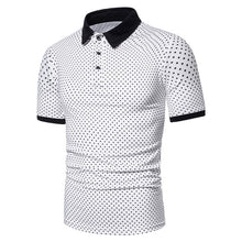 Load image into Gallery viewer, Men Polo Men Shirt Short Sleeve Polo Shirt Contrast Color Summer Streetwear
