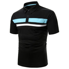 Load image into Gallery viewer, Men Polo Men Shirt Short Sleeve Polo Shirt Contrast Color Summer Streetwear
