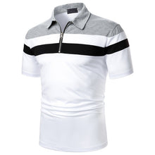 Load image into Gallery viewer, Men Polo Men Shirt Short Sleeve Polo Shirt Contrast Color Summer Streetwear
