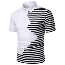 Load image into Gallery viewer, Men Polo Men Shirt Short Sleeve Polo Shirt Contrast Color Summer Streetwear
