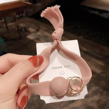 Load image into Gallery viewer, Women Hair Ropes Big Crystal Pearl Band for Fashion
