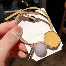 Load image into Gallery viewer, Women Hair Ropes Big Crystal Pearl Band for Fashion
